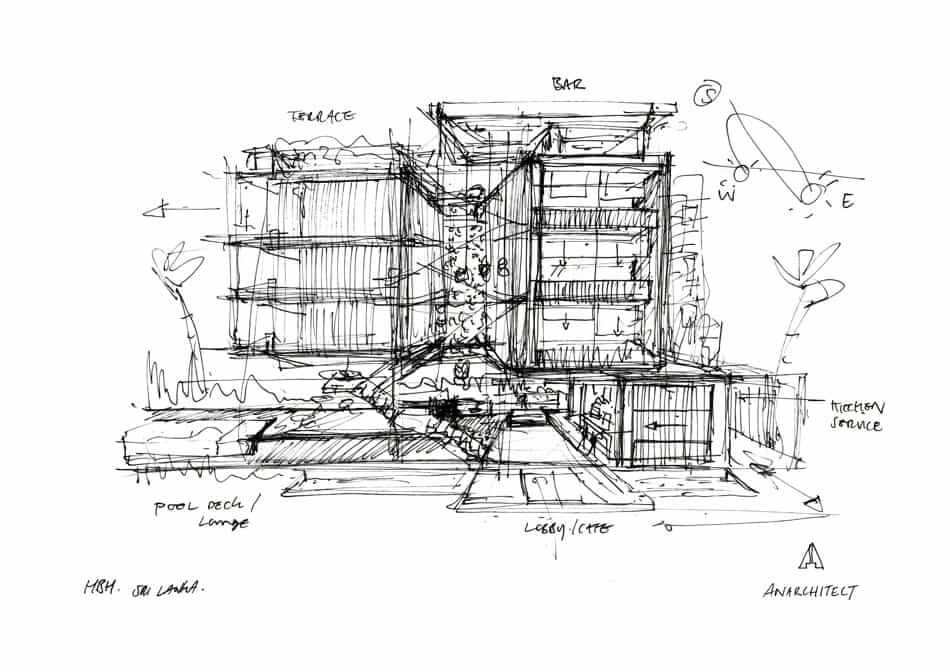 Site Harding Boutique Hotels, Sri Lanka – harding boutique hotels design sketch 002 Harding Boutique Hotels, Sri Lanka